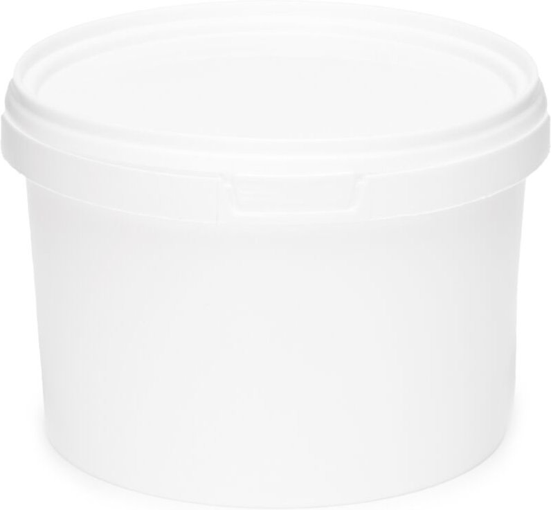 Thumbnail - Garronda Eimer mit Deckel 0,5 L für die Lagerung von Lebensmittel- und Chemischen Produkten 20 Stück Weiß GD-0071