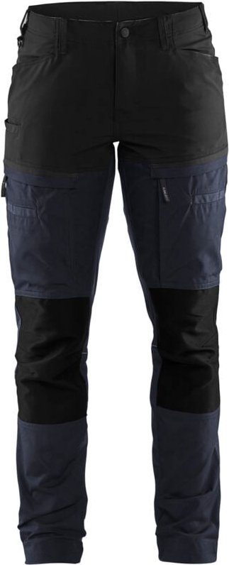 Arbeits-Hosen Wartung Stretch Damen 7166 - Dunkel Marine/Schwarz 2XL - FR(50) - SE(C48) - Kurz
