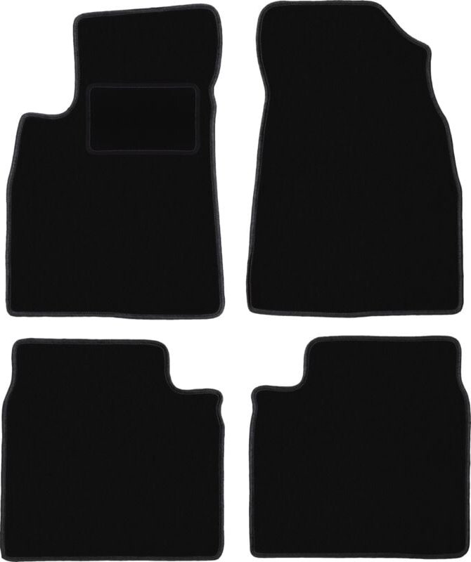 Schwarze Veloursmatten für: Kia Opirus Limousine (2002-2011)