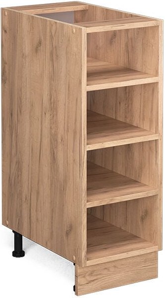 Küchenregal Fame-Line, Goldkraft Eiche, 30 cm ohne Arbeitsplatte Vicco