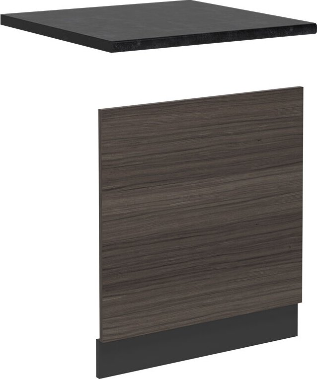 Vicco - Geschirrspülblende R-Line, Edelgrau, 60 cm , ap Anthrazit