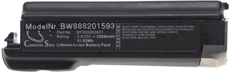 Vhbw - Akku Ersatz für Zebra BTRY-NWTRS-50MA-01 für Barcodescanner pos (3200 mAh, 3,6 v, Li-Ion)