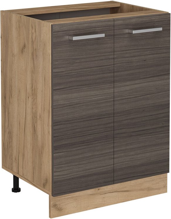 Vicco - Küchenunterschrank R-Line, Edelgrau, 60 cm ohne Arbeitsplatte