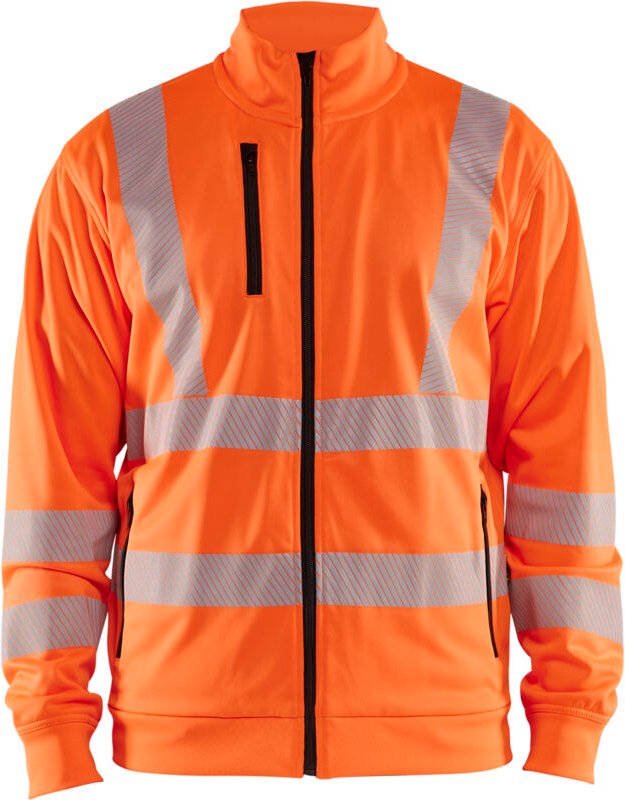 Hochsichtbarer, zipbarer Arbeitssweatshirt 3563 - Orange XL