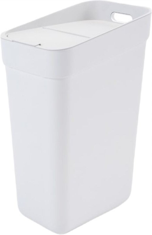Kosz do segregacji śmieci 30l /biały/ jasny szary - Curver
