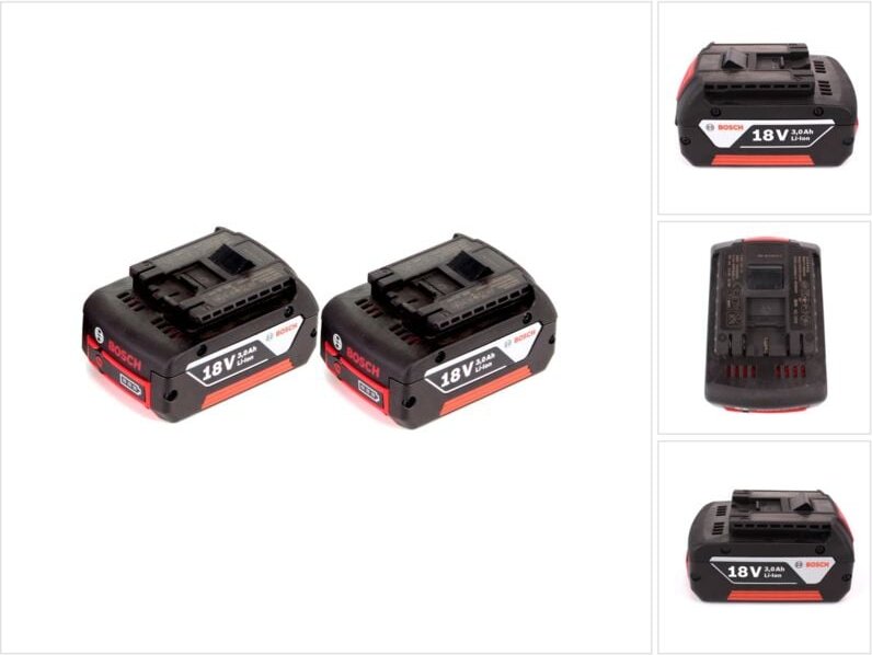 Thumbnail - Bosch Professional - Bosch gba Set 2x Akkus 3,0Ah