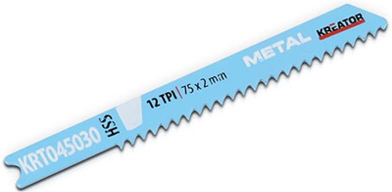 Blisterpackung mit 2 Stichsägeblättern u 70mm Metall krt045030