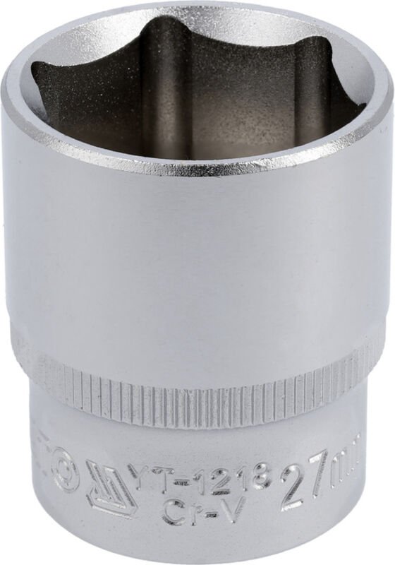 Thumbnail - Kurze 6-Kant-Chrom-Steckschlüssel 1/2'' 27mm - Yt-1218