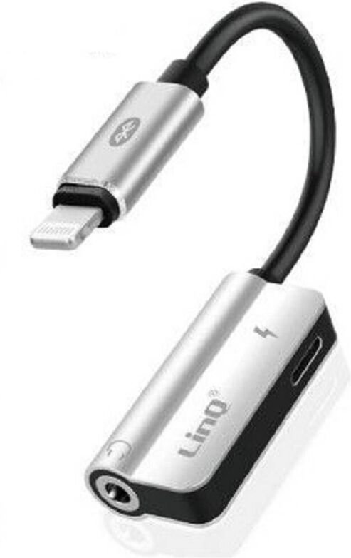 Trade Shop Traesio - Trade Shop - 2-in-1-Adapter (8-polig auf Lightning) + 3,5-mm-Audio-Blu-Ray-Anschluss zum Aufladen A...
