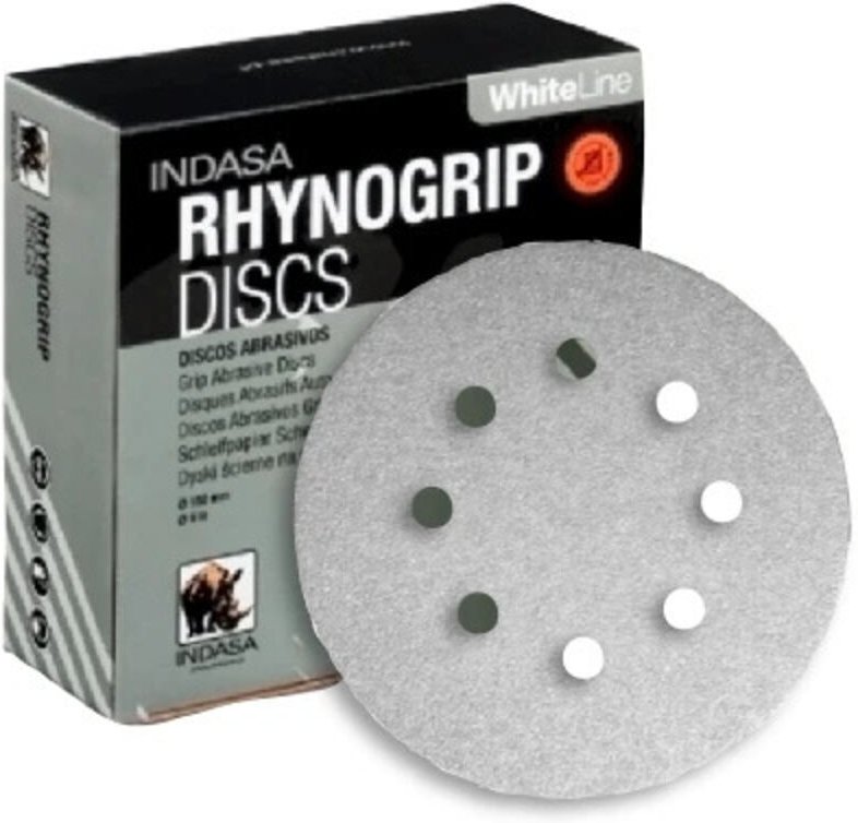 INDASA Rhynogrip White 125/8H P80 Schleifscheibe