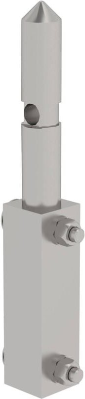 Günzburger Steigtechnik - Schienenaufsteckvorrichtung für Einstiegshilfe Edelstahl - 077563