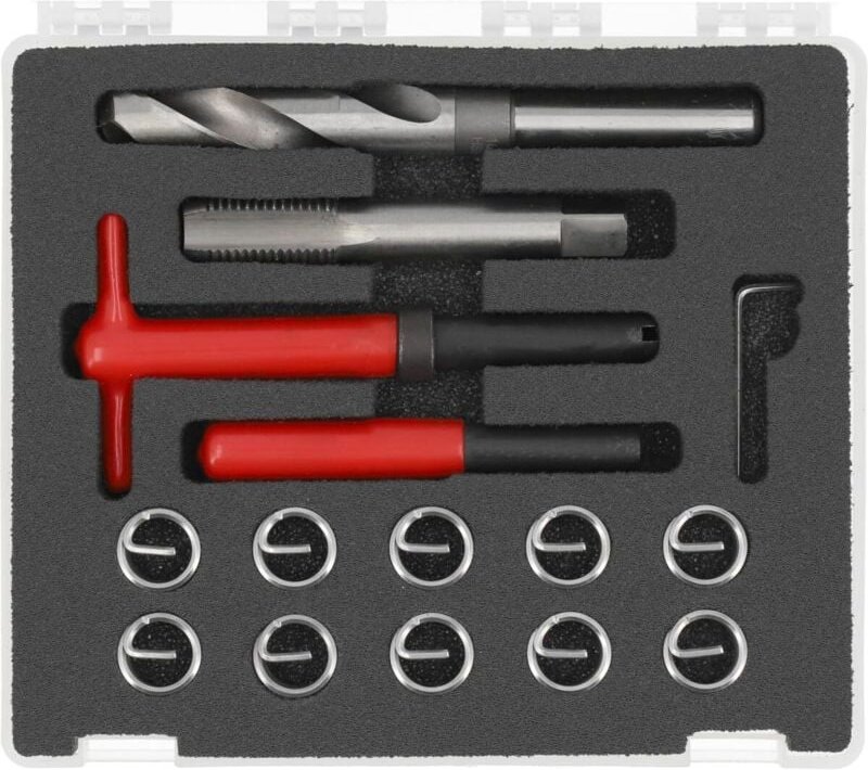 Yato YT-17688, Set de Reparatur de M16 x 2,0 Gewinde, idealfür die Wartung de Fahrzeuge und Industriemaschinen.