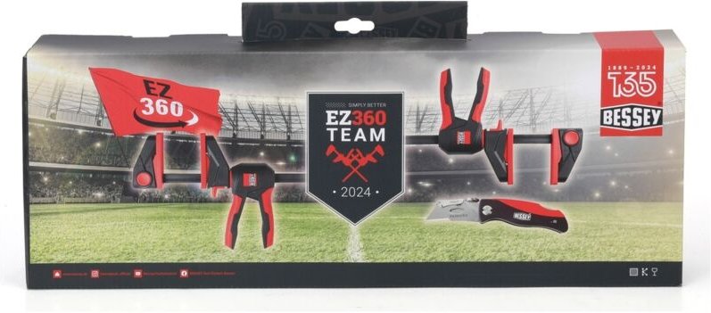 Bessey Aktion-Set: 2x Einhandzwingen EZ360-30 +1x Klappmesser DBKPH-EU