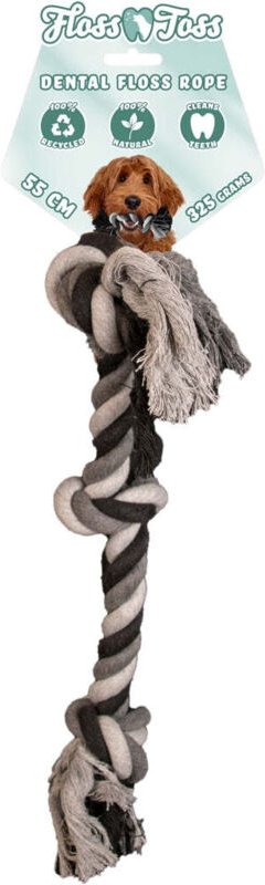 Zahnseide wurfseil mit 3 knoten 55 cm