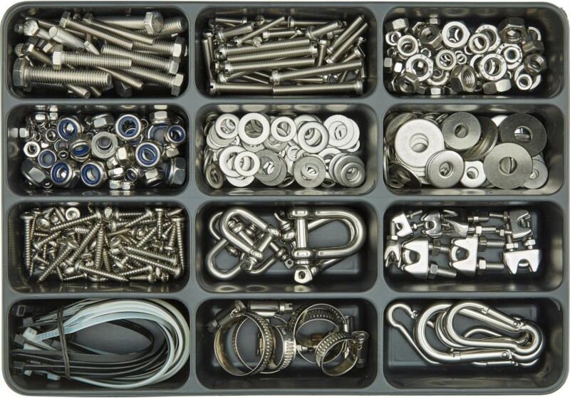 E-norm Montagekoffer 30 Yachtsortiment Edelstahl