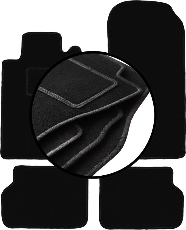 Komplettset Veloursmatten für: Mercedes CL W140 Coupé (1991-1998)