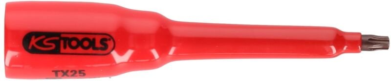 Ks Tools 3/8 Bit-Stecknuss mit Schutzisolierung für Torx-Schrauben, T30, lang
