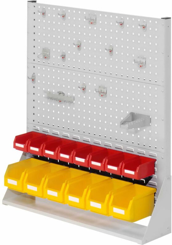 Kappes ®RasterPlan Stellwände einseitig Größe 3 - 2x Lochplatten 1x Schlitzplatte 1x Zubehörsortiment 29-teilig Lichtgra...