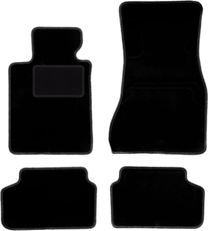 Schwarze Velours-Fußmatten für: BMW 5 G31 Touring, Kombi (2017-)