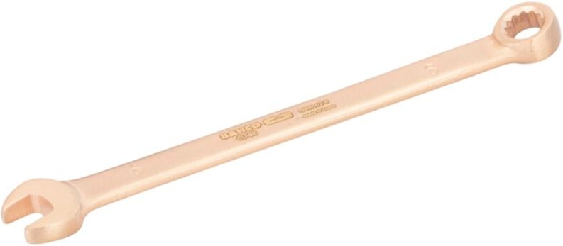 Bahco Funkenfreier 19-mm-Ring-Maulschlüssel aus Kupferberyllium, 215 mm