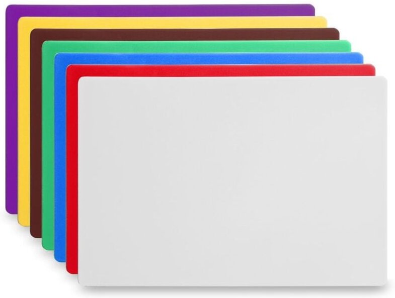 Schneidbretter haccp 450x300, Braun, 450x300x(H)13mm - Hendi