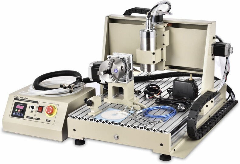 Senderpick - 1.5kw Fräsemaschine vfd mit Handrad usb 4Achse cnc 6040 Router Graviermaschine Fräse Portalfräse Gravierger...