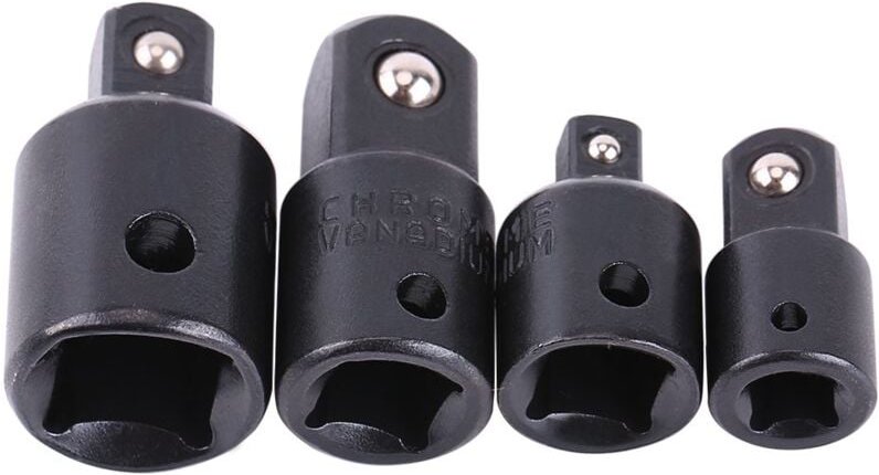Ej.life - adapter ein viertel auf 3 achtel,Adapter Ein Viertel Auf 3 Achtel,Ratsche 1/2 Zoll,12Pt 1/2 Impact 3/8 4-Teili...