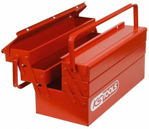 Thumbnail - Metall-Werkzeugkasten ks tools - 430 x 200 x 200 mm - 999.0120