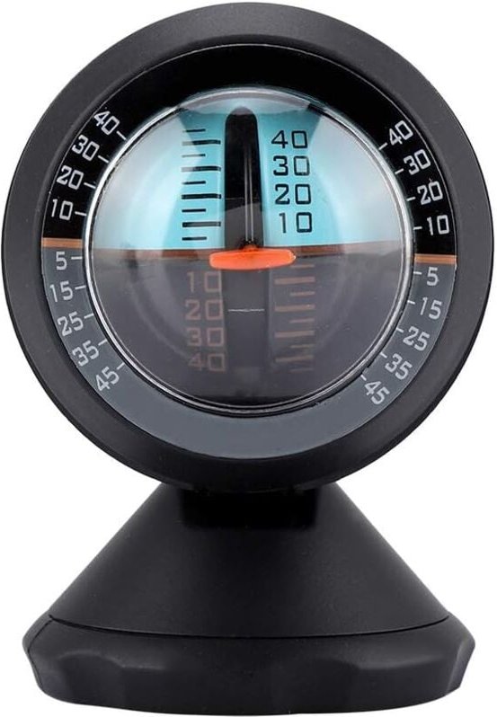 Csparkv - Auto-Neigungsmesser, Neigungsanzeige, Neigungsanzeige, Verkehrssicherheitsinstrument, abs, schwarzer Winkel, N...