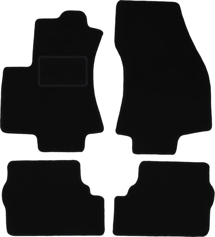 Schwarze Veloursmatten für: Opel Zafira A Minivan (1999-2005)