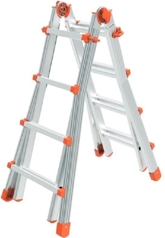 Mehrzweck-Aluminium-Teleskopleiter Queen gr.4+4 mt.4.10 - Wohnzimmer