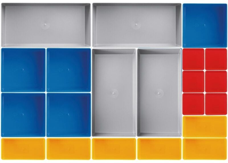 Kraftwerk - Einsatzboxen-Set, 21-teilig, 45 mm hoch