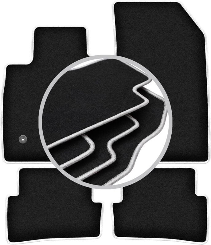 CARLUX-SILVER Autofußmatten für: Renault Clio IV Grandtour, Kombi, Fließheck (2013-)