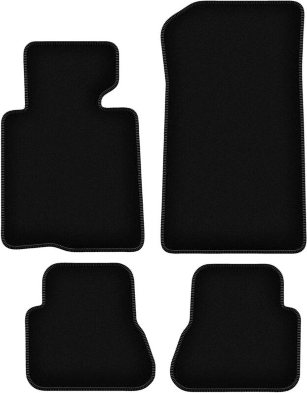 BASIC schwarze Veloursmatten für: BMW 3 E46 Cabrio (2000-2007)