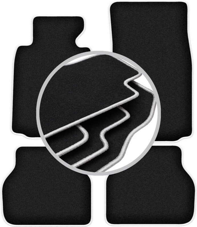 CARLUX-SILVER Autofußmatten für: BMW 5 E39 Limousine, Kombi, Touring (1996-2004)