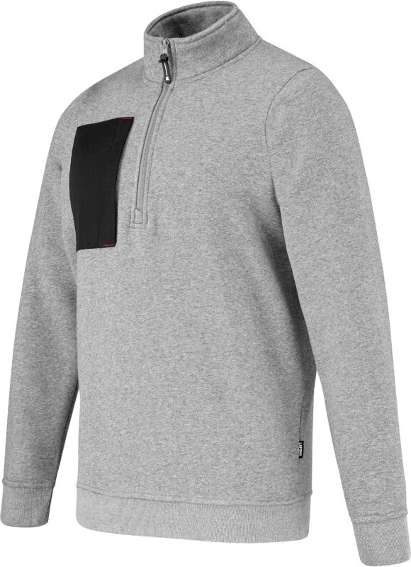 Sweat Sandstein Grau Chine / Schwarz 2xl