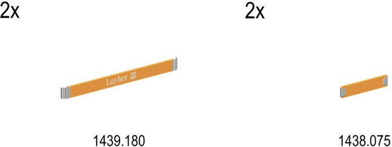Layher Nachrüstset P2 für Gerüst Uni Leicht 1403.201