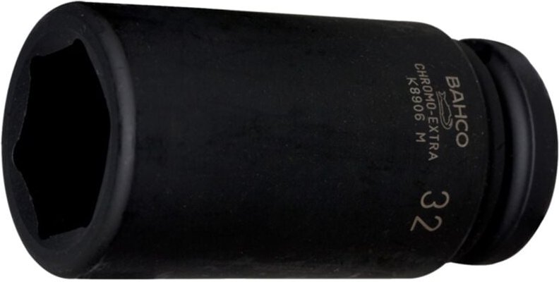 Bahco 3/4 Kraft-Steckschlüssel-Einsatz, lang, Sechskant, 1, phosphatiert