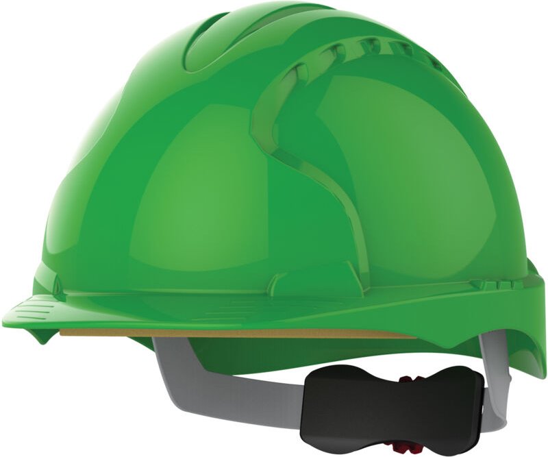 Nicht belüfteter Sicherheitshelm mit Rutschhemmung EVO3 Grün