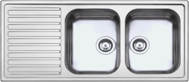 Spüle SAXT333A 116x50 cm, noch 2 Becken übrig