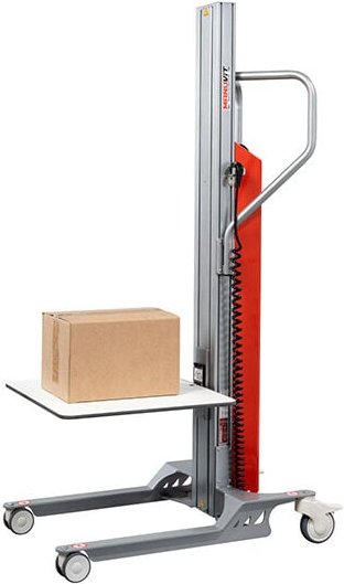Matisère - Halbelektrischer Stapler mit Plattform 500 x 500 mm – Hubhöhe max. 1600mm – Tragfähigkeit 60 kg - 8091000033