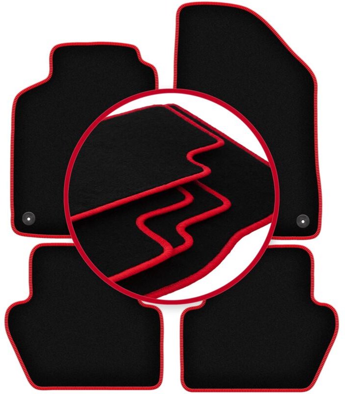 CARLUX-RED Autofußmatten für: Volvo V70 I Kombi (1996-2000)