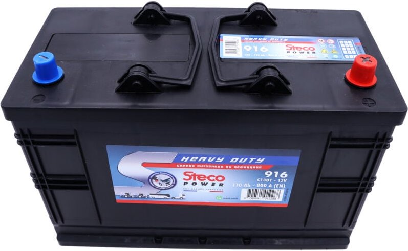 Batterie 12V 110Ah 800A 345x173x233 mm heavy duty stecopower - 916