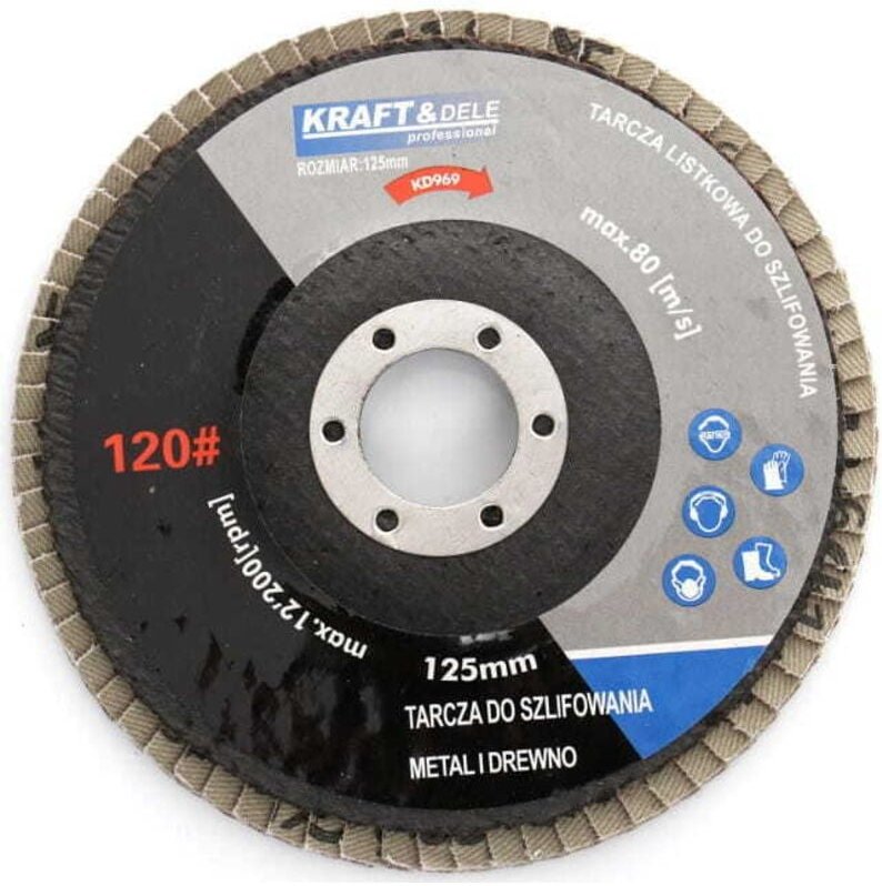 Fächerschleifscheibe 125mm P80 KD967