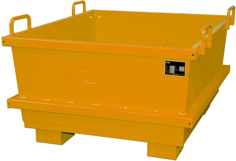 Bauer Universalcontainer UC 1000, lackiert, Gelborange