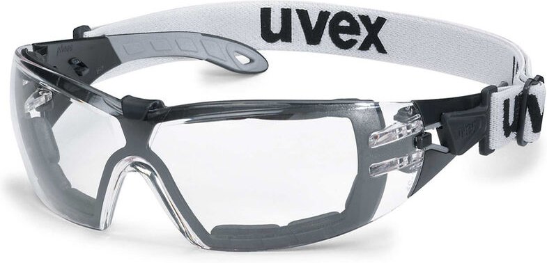 Uvex - Pheos Guard 9192180 kleine Arbeitsbrille - Schwarz / grau