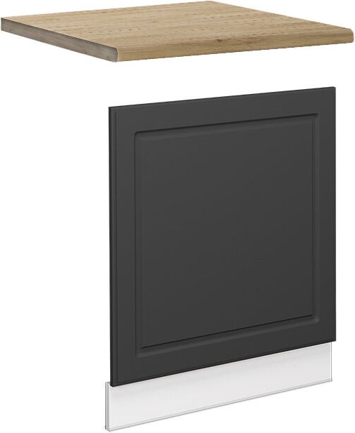 Vicco - Frontblende Fame-Line, Anthrazit-Gold, 60 cm , ap Eiche