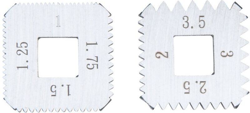 Ersatzbackensatz metrisch, für 150.1430