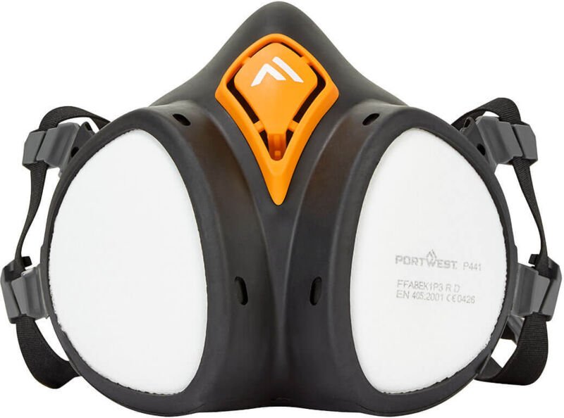 Halbmaske einsatzbereit ABEK1P3 Schwarz