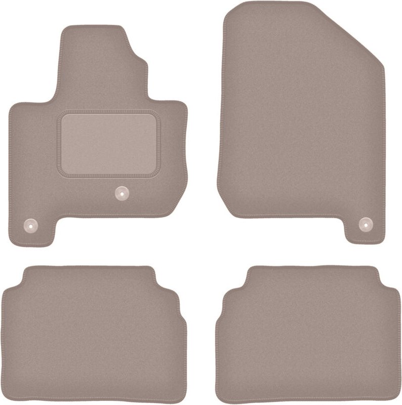 Beige Veloursmatten für: Kia Soul EV Fließheck (2013-2019)